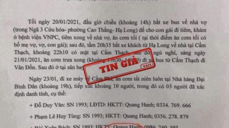 Không có bệnh nhân COVID-19 đi karaoke ‘tay vịn’ như cộng đồng mạng đồn thổi