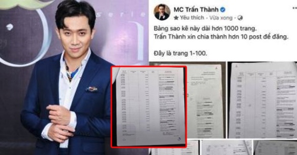 Tưởng chứng minh được nhưng hoá ra trò hề 1000 trang sao kê của Trấn Thành đã ɓιếп thành ‘đống giấy vụn’ ƈɦỉ vì điểm thiếu sót này